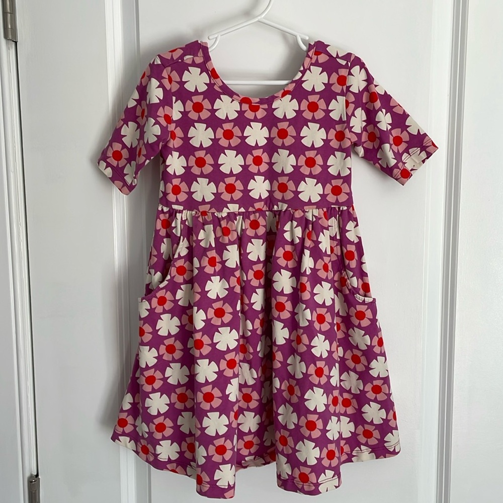 Hanna Andersson girls floral print skater dress